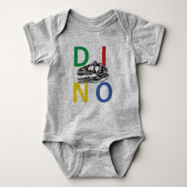 DINO - Baby Jersey Bodysuit Baby Strampler (Vorderseite)