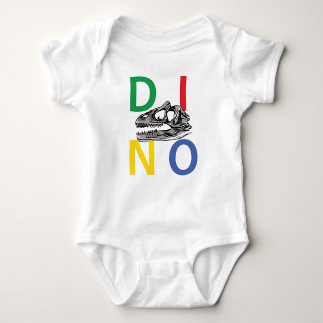 DINO - Baby Jersey Bodysuit Baby Strampler (Vorderseite)