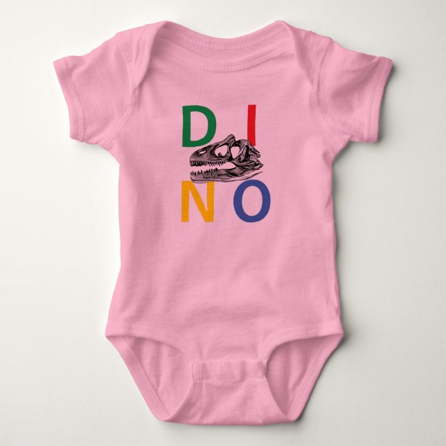 DINO - Baby Jersey Bodysuit Strampler (Vorderseite)