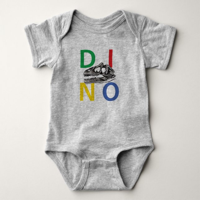 DINO - Baby Jersey Bodysuit Strampler (Vorderseite)