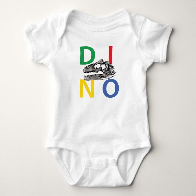DINO - Baby Jersey Bodysuit Strampler (Vorderseite)