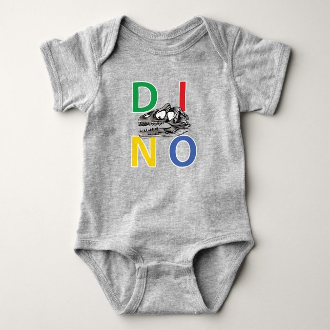 DINO - Baby Jersey Bodysuit Strampler (Vorderseite)