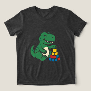 Dino-Bauklötze Spaß Tri-Blend Shirt