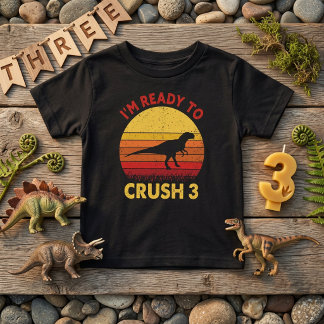 Dino Birthday Bereit zum 3. Shirt