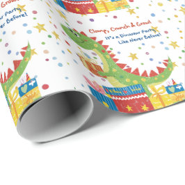 Dino Birthday Party Geschenkpapier