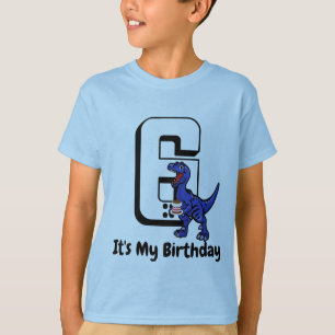 Dino Birthday Personalisiert Age & Anlass T-Shirt