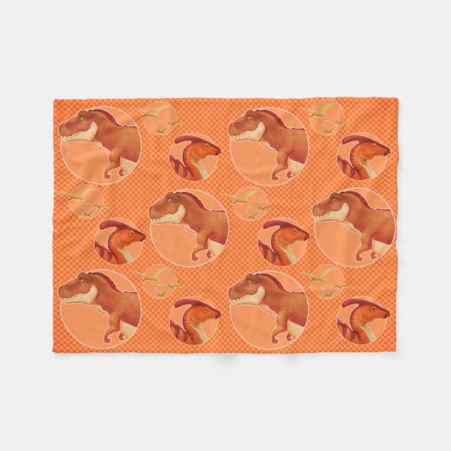 Dino Blanket Fleecedecke (Vorderseite (Horizontal))