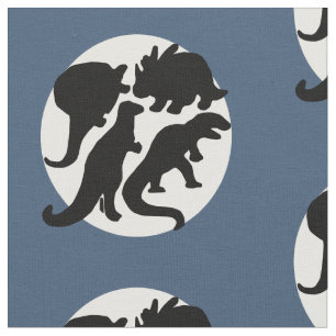 Dino-Blau Stoff