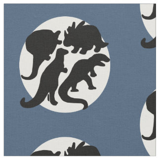 Dino-Blau Stoff