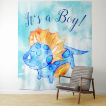 Dino Boy Baby Dusche Hintergrund