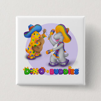 Dino-Buddies™ Knopf - Mariachi-Szene Button