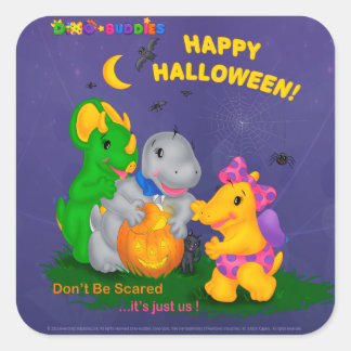 Dino-Buddies™ Stickers - Halloween-Szene