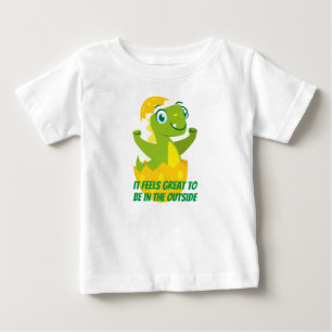 Dino Chick Baby Feinripp Jersey T-Shirt