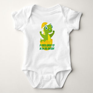 Dino Chick Baby Jersey Bodysuit Baby Strampler