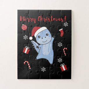 Dino Christmas Dinos Winter Animals Puzzle