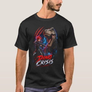 Dino Crisis Regina 02 Einfaches Dunkles T-Shirt