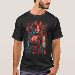 Dino Crisis Regina Taktisches Outfit Rotes Haar Ic T-Shirt