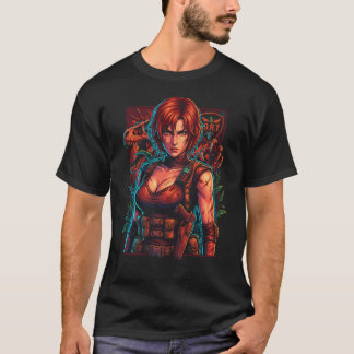 Dino Crisis Regina Taktisches Outfit Rotes Haar Ic T-Shirt