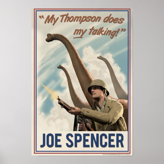Dino D-Day: Joe Spencer Poster (Vorne)