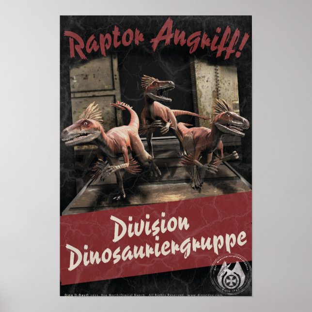 Dino D-Day: Raptor Assault Poster (Vorne)
