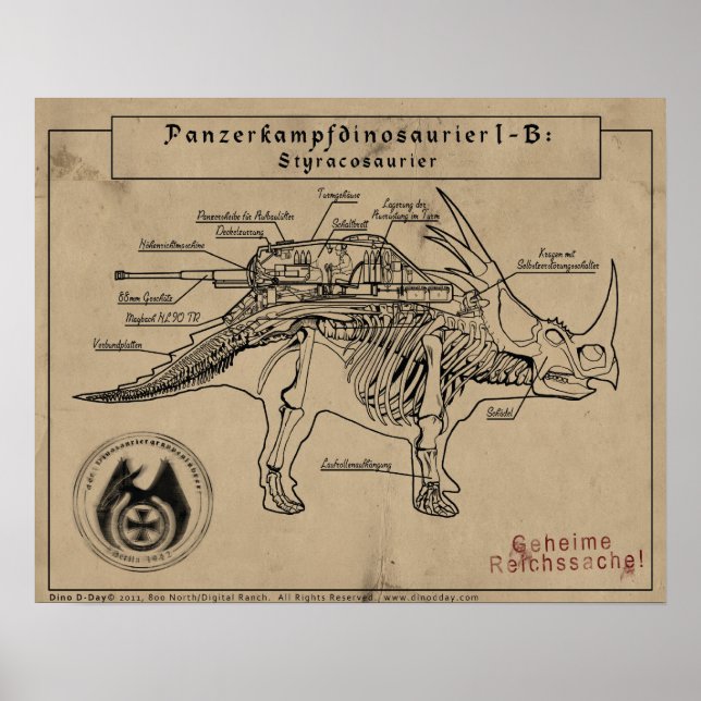 Dino D-Day: Styracosaur Poster (Vorne)