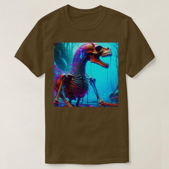 Dino Dawn Brushed Paleontological Awakenings TShir T-Shirt (Design vorne)