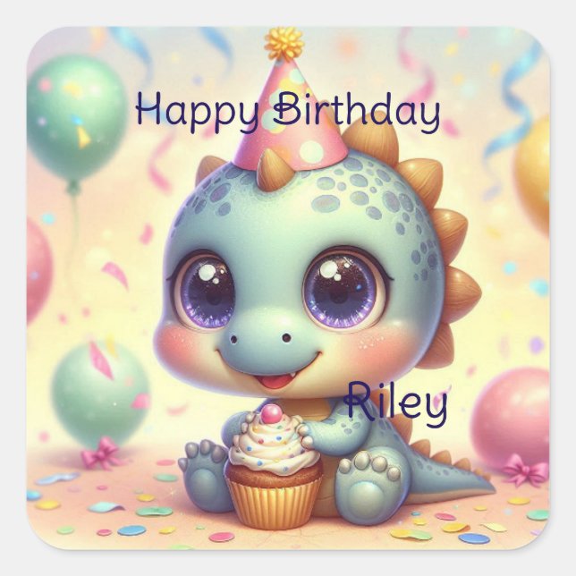 Dino Delight Stickers (Vorderseite)