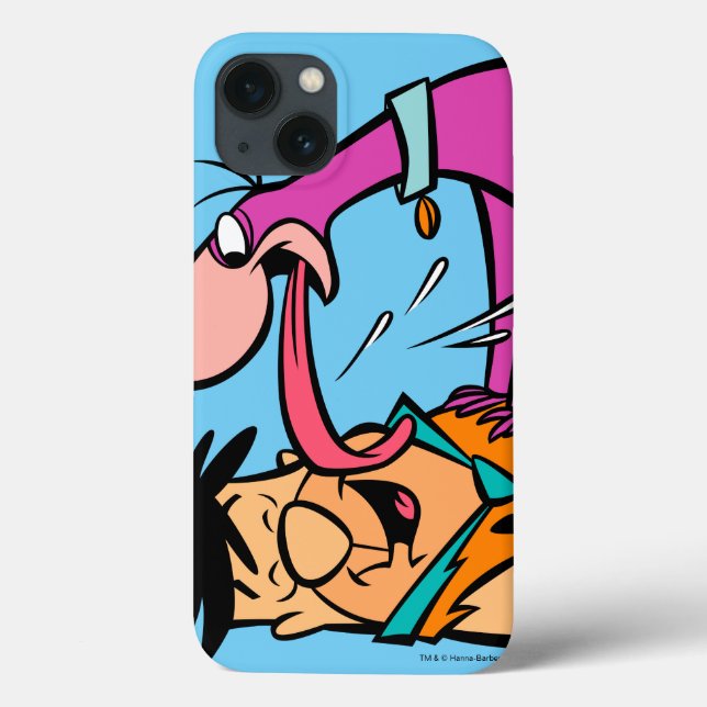 Dino, der FredFlintstone leckt Case-Mate iPhone Hülle (Rückseite)