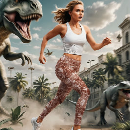 Dino Dig braun Leggings