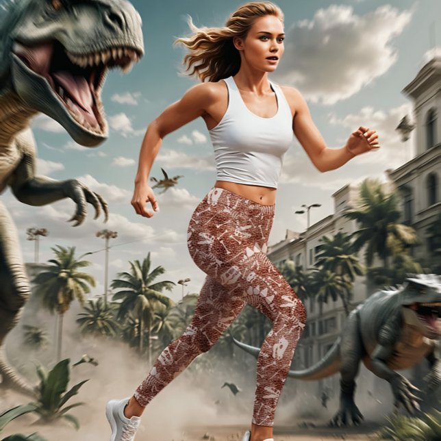 Dino Dig braun Leggings (Von Creator hochgeladen)