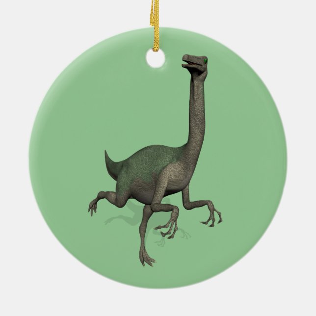 Dino Dinosaur Gallimimus Keramikornament (Hinten)