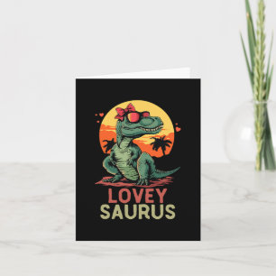 Dino Dinosaur Lovey-saurus T-rex Funny Trex Karte