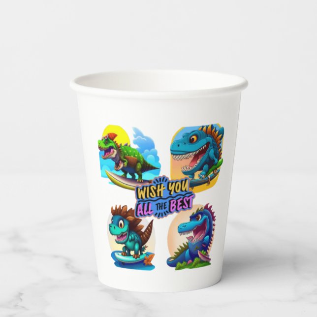 Dino-Duo  Pappbecher (Rückseite)