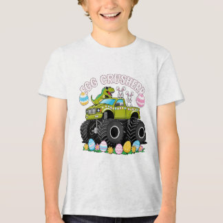 Dino Egg Crusher Monster Truck Oaster Tri-Blend Shirt