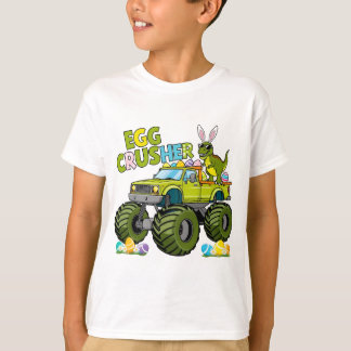 Dino Egg Crusher Monster Truck Spaß T-Shirt