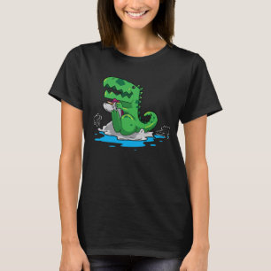 dino einhorn pool party sommer design T-Shirt
