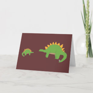 Dino-Entschuldigungskarte Karte