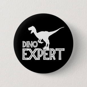 Dino Expert - Dinosaurier Lovers Button