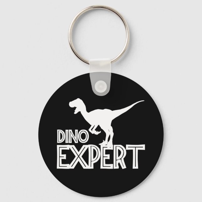 Dino Expert - Dinosaurier Lovers Schlüsselanhänger (Vorderseite)