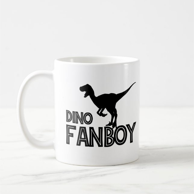 Dino Fanboy - Dinosaur Lover Kaffeetasse (Links)