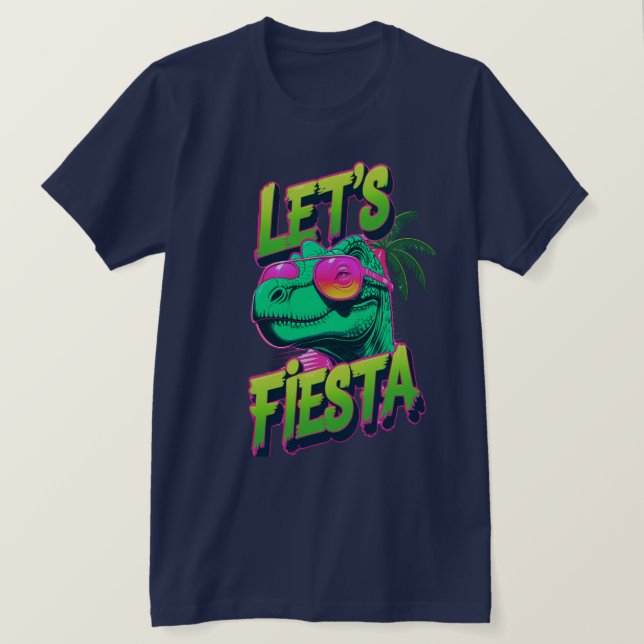 Dino Fiesta Vibes T-Shirt (Design vorne)