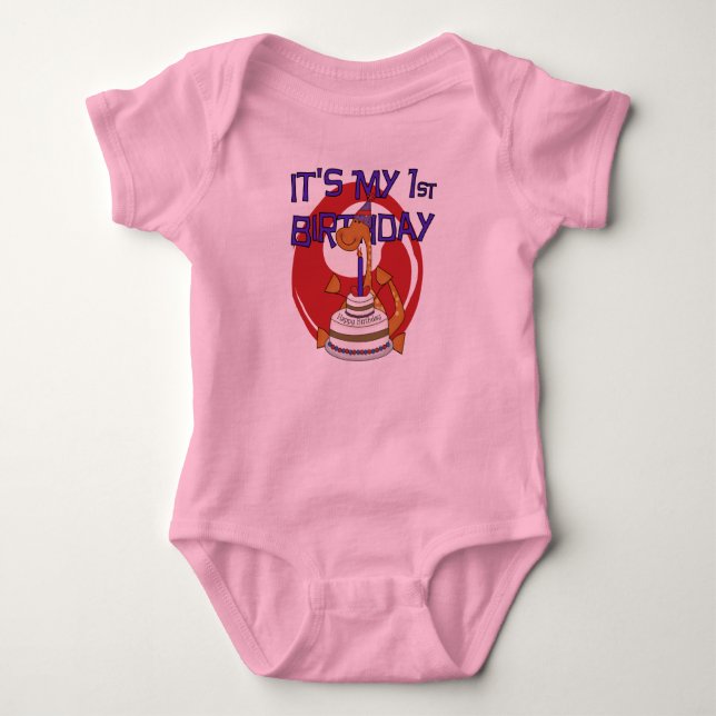 Dino First Birthday Tshirts und Geschenke (Vorderseite)