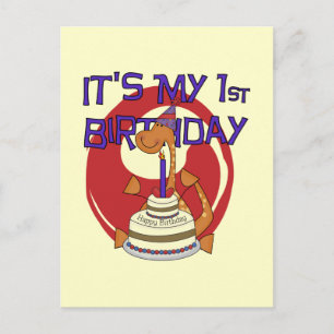 Dino First Birthday Tshirts und Geschenke Postkarte