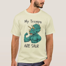 Dino-Fitnessstudio-Workout Dinosaurier-Bodybuildin T-Shirt