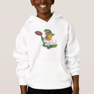 Dino Football Player Hoodie