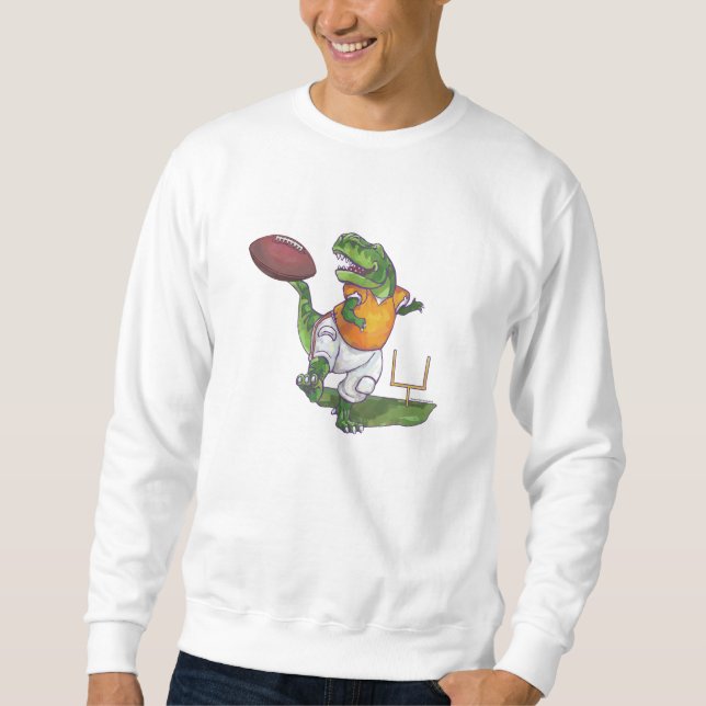 Dino Football Player Sweatshirt (Vorderseite)