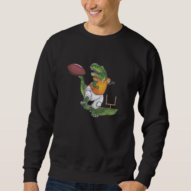 Dino Football Player Sweatshirt (Vorderseite)