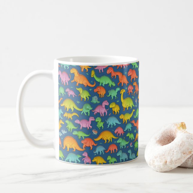 Dino-Formen Kaffeetasse (Mit Donut)
