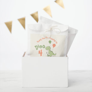 Dino Four Dinosaur 4. Geburtstagsfeier Geschenktütchen