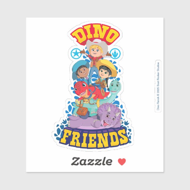 Dino Friends | Dino Ranch Aufkleber (Blatt)